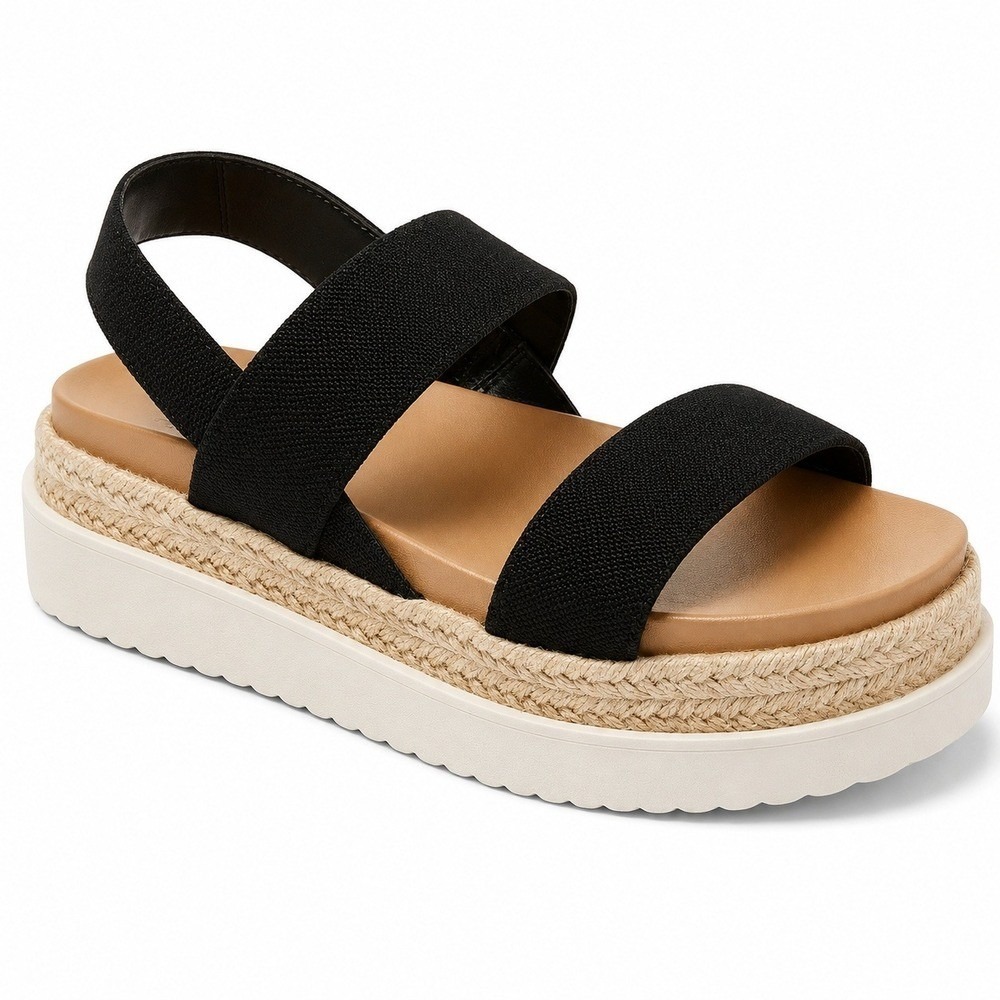 Women's Elliot Stretch Platform Sandals‎ Wild Fable Black Size 10
